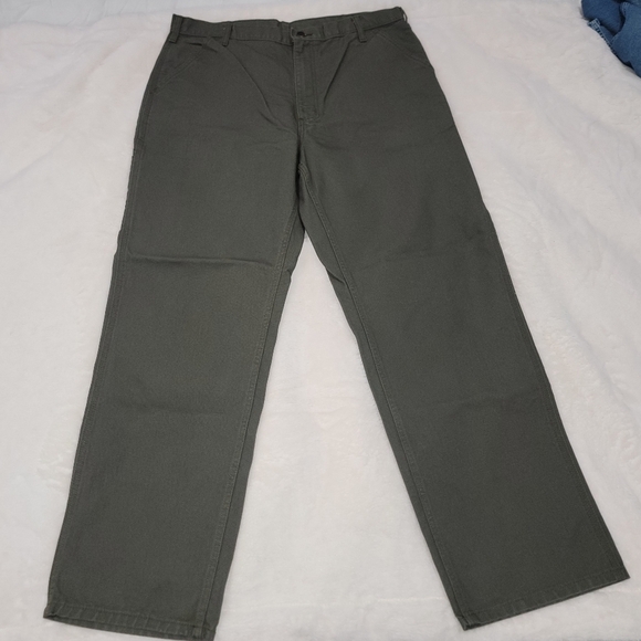Carhartt Gray Chinos Classic Style - Picture 1 of 12